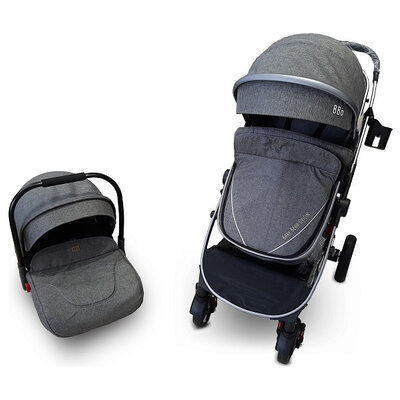 BBO Kolica za bebe SPRINTER SET Dark Grey 808CSIAS