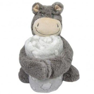 KIKKA BOO SET Ćebence za bebe i igračka HIPPO 31103020043