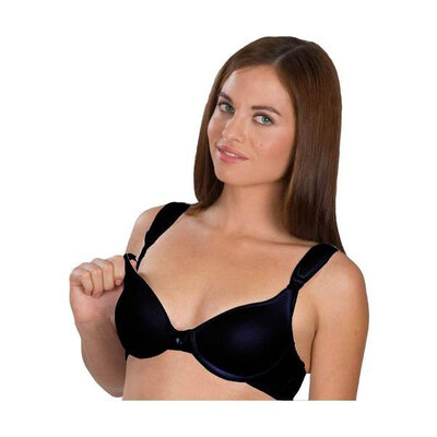 BABYJEM Grudnjak za mame PUSH UP 100 Black 55-12221