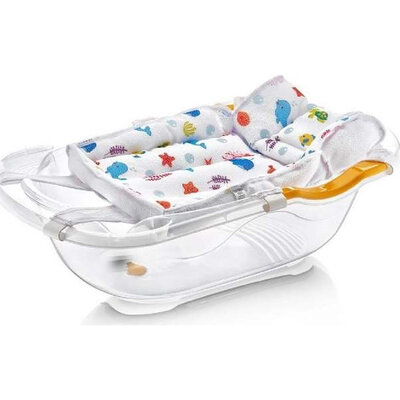 BABYJEM Podloga za kadicu za bebe WHITE OCEAN 92-13938