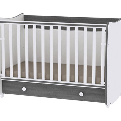 LORELLI Drveni krevetac 2u1 DREAM White-Vintage Grey 10150420034