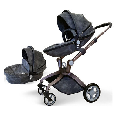 HOT MOM Kolica za bebe F22 2 u 1 Washing Grey F22W.GREY 