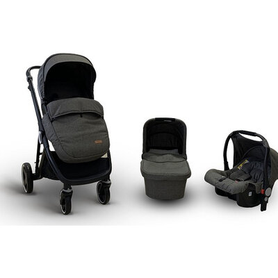 BBO Kolica za bebe 3u1 URBAN LIFE Dark Grey T900DGREY