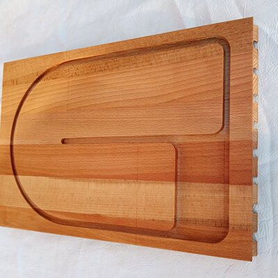 Kuhinjska daska za sečenje od bukovine sa dva lica 39 x 26 cm