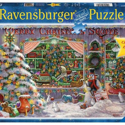 Puzzle 500 delova Božićna prodavnica Ravensburger 16534