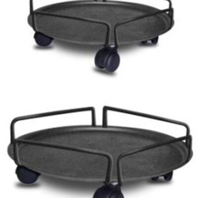 Podmetač za cveće na točkovima, sa ogradicom Ø250mm 2173 3kom