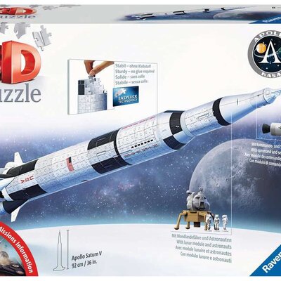 Svemirska raketa Apolo Saturn V 3D Puzzle Ravensburger 11544