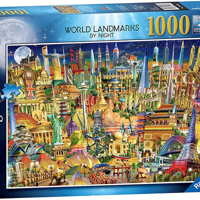 Ravensburger Puzzle 1000 delova - Najveće svetske znamenitosti noću19843