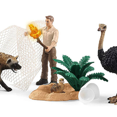 Schleich Figure Divlje životinje - Hijena napada 42504