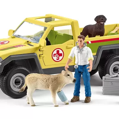 Schleich Figure Domaće životinje - Vetrinar posećuje farmu 42503