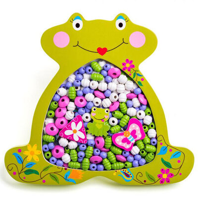 Woody Drvene perlice za nizanje - Žabica 90212