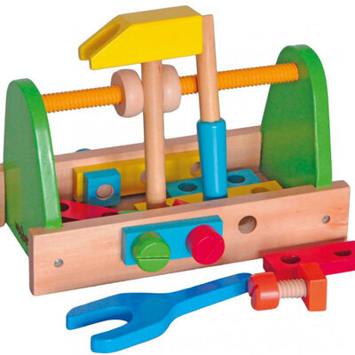 Dečija drvena kutija sa alatom WOODY 91868