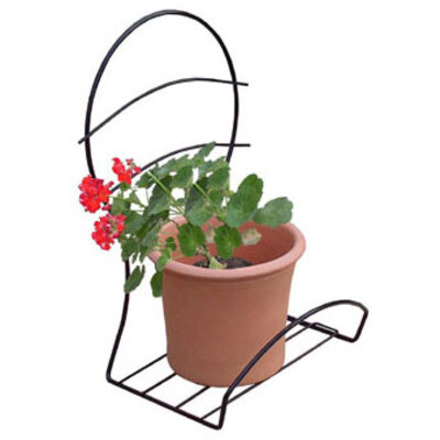 Zidna korpa za cveće Marlena crna 1487 3kom