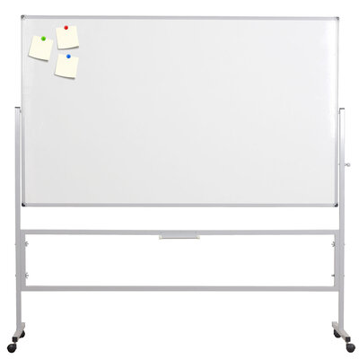 Bela tabla dvostrana 120 x 200 na stalku sa točkićima