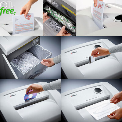 Profesionalni uništavač papira, diskova, kartica, sa točkićima Dahle 410