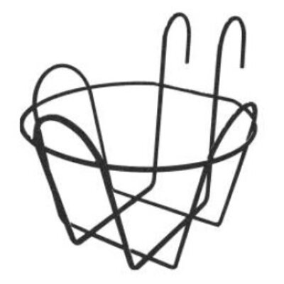 Okrugla balkonska korpa Helena smeđa 1481 3kom