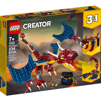 LEGO® Creator Kocke 3u1 Plameni zmaj 31102