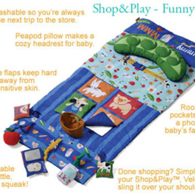 Infantino prostirka za šoping kolica Funny Farmer 6060240