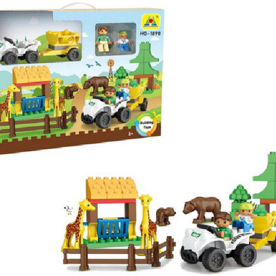 Dečije kocke Plastične kocke Zoološki vrt 876001