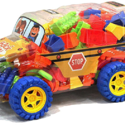 Lele Brother 2 u 1 Autić i Dečije kocke Plastične kocke ŠKOLSKI AUTOBUS 876011