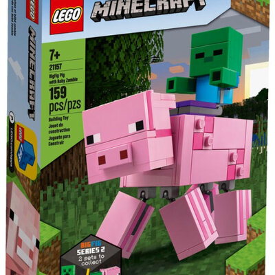 LEGO® Kocke Minecraft BigFig Pig i beba zombi 21157
