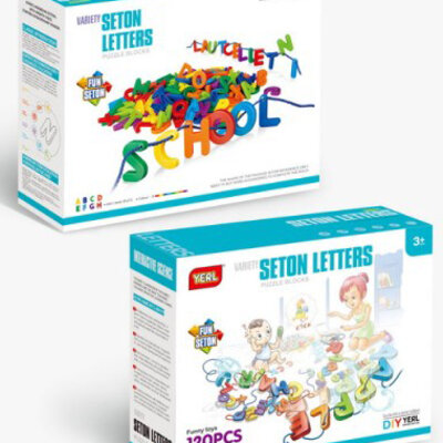 Dečije kocke Plastične kocke Puzzle SLOVA 120 delova 876027