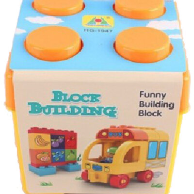 Dečije kocke Plastične kocke u kutiji AUTOBUS 26 delova 876031