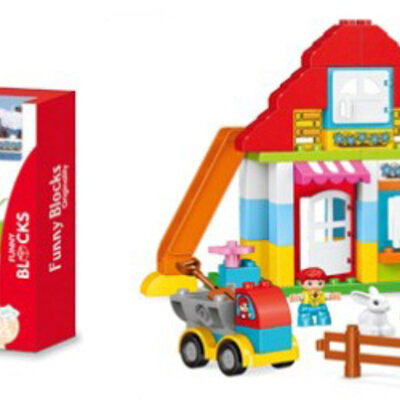 Dečije kocke Plastične kocke FARMA Životinje 85 delova 876035