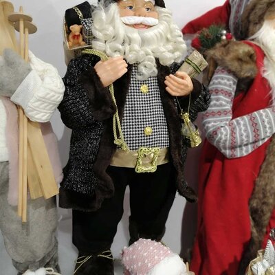 Figura Deda Mraz Sven Black 80 cm