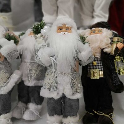 Figura Deda Mraz Sven Srebrne Boje 45 cm