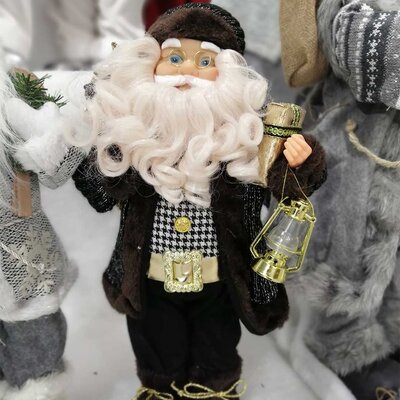 Figura Deda Mraz Sven Black 45 cm