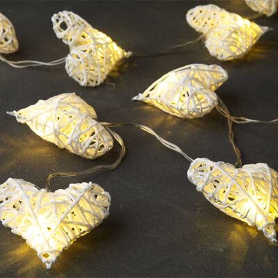 Novogodišnje lampice na baterije Srca