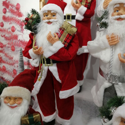 Deda Mraz Figura Christopher New 90 cm - Red