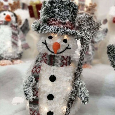 Tinsel LED Svetleći Sneško 51 cm