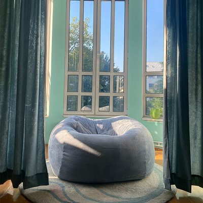 Lazy Bag  svetlo sivi od mikrofibera