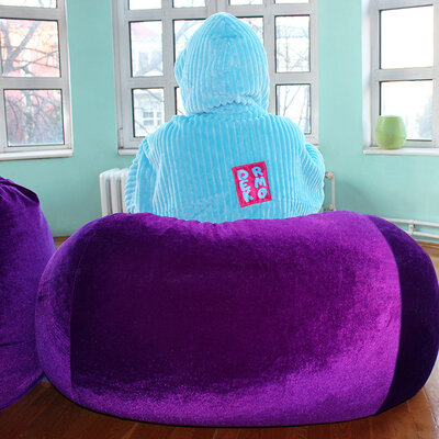 Lazy Bag lila od pliša