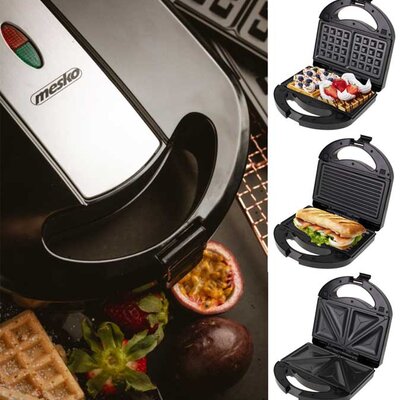 Multifunkcionalni aparat sa izmenjivim pločama za pripremu hrane Mesko MS3045