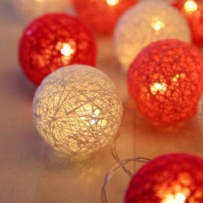 Dekortaivne lampice Venuto 29958-10 crvena-krem