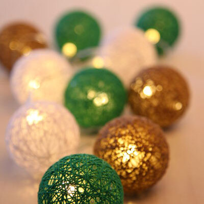 Dekortaivne lampice Venuto 29958-10 zeleno-smeđa