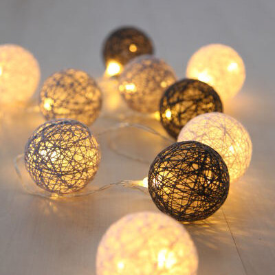 Dekortaivne lampice Venuto 29958-10 siva-krem