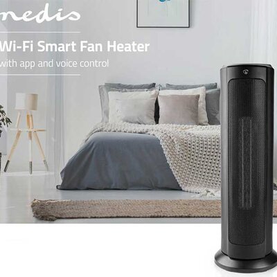 Nedis Wi-Fi Smart grejalica sa ventilatorom WIFIFNH10CBK