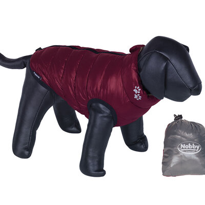 Nobby Jakna za pse Light sa dva lica bordo-siva 32cm 64122