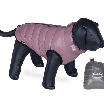 Nobby Jakna za pse Light sa dva lica roze-siva 44cm 64134
