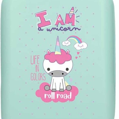 Dečiji ABS kofer 50cm Roll Road I am a unicorn turquoise 40713