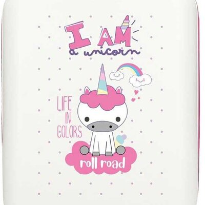 Dečiji ABS kofer 50cm Roll Road I am a unicorn white 40713