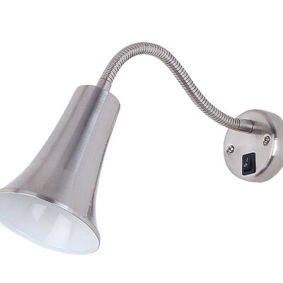 Elmark Sam zidna lampa sa prekidačem 1XE27 satenski nikl