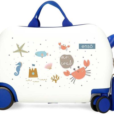 Dečji kofer za vožnju Enso Mr Crab white 97510