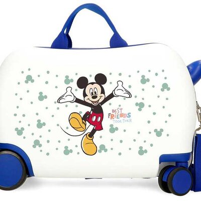 Dečiji kofer za vožnju Disney Mickey Best friends together white 29710