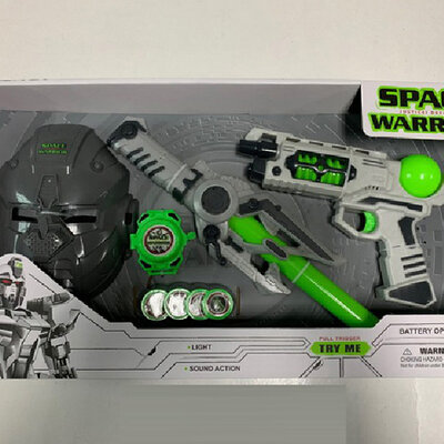 Igračka Set Pištolj, maska, mač Svemirsko oružje SPACE WARRIOR 777 864034