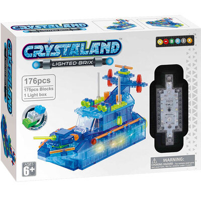 Crystaland prozirne kocke sa svetlom 176 kom patrolni brod